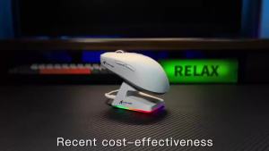 ATTACK SHARK | 55g Ultra Light ATTACK SHARK X6 Tri-mode Gaming Mouse PAW3395 BT5.2 2.4G Magnetic Charging RGB Mice For PC Laptop