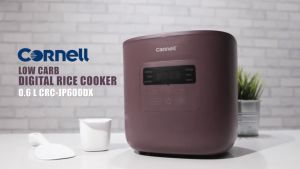 Cornell 0.6L Low Carb Mini Digital Rice Cooker - Model: CRC-JP600DX