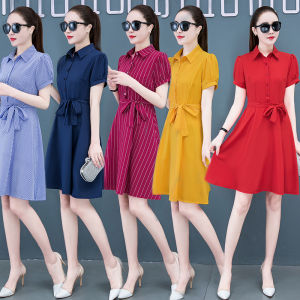 Red Short Sleeve Womens Dress Autumn Fashion 2019 Spring Winter New Style Yellow Color Trendy Female Clothing Mini Dress