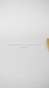 [LW.001] Dompet Pria Faux Leather / Kulit sintetis Kantung Lipat Open Ending