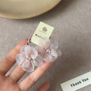 Kẹp Tóc Hoa Lưới Cho Bé Gái Kẹp Tóc Trẻ Em Không Gây Hại Cho Tóc Bé Búp Bê Dây Thừng Dây Buộc Tóc Phụ Kiện Tóc Thời Trang