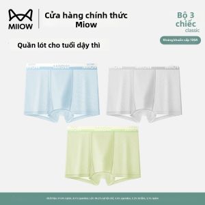 MiiOW | Quần Sịp Ngắn Bằng Vải Lụa Băng Nhẹ Cho Nam Thiếu Niên