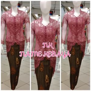 set kebaya pesta kebaya wisuda + longtorso dan rok