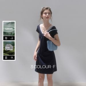 3COLOUR·S | Lace Tencel Dress for Petite