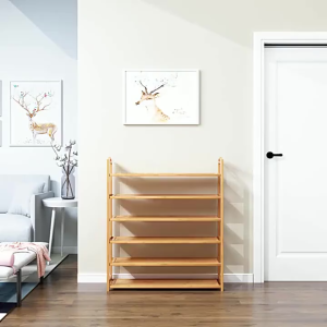 AF HOME Shoe Rack Organizer Wooden/Bamboo Storage Rack Save Space Shoes Large capacity High Quality