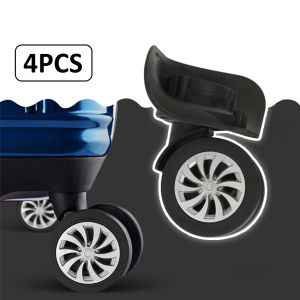 4pcs/set Wheels Dimensions 10.2*6.5cm/4*2.55inch Replacement Suitcase Luggage Wheels Dual Roller Swivel Casters （Please check the product size before placing order，screws not included）