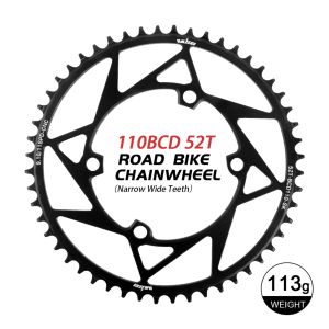 WUZEI 4 Bolts 110 BCD Road Bike Chainring Narrow Wide Stars Sprocket Bicycle Crown Chainwheel for Shimano 105 R7000 R8000