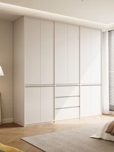 White Real Wood Drawer Closet