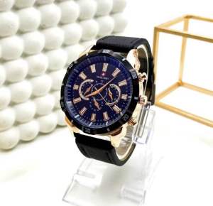 PROMO JAM TANGAN LAKI-LAKI KULIT HITAM MEWAH HARGA GROSIR