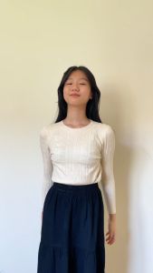 Atasan Knit Anak Perempuan Korean Style Premium Baju Lengan Panjang Untuk Fashion Usia 8-15 tahun Nomenakids 81011