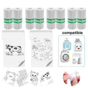 5/10/20 Rolls White Mini Printer Sticker Paper 57*25MM for Mini Printer Instant Print DIY Scrapbook Self-Adhesive Photo Labels