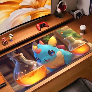 Bandai | Pokemon Anime XXL Gaming Mouse Pad Rubber Keyboard Mousepad With 2MM Lock Edge