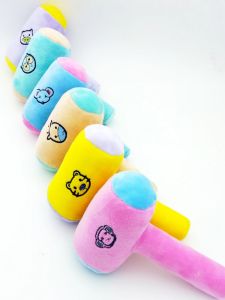 Baby Plush Hammer Toy Air Soft Hammer Kindergarten English Early Education Training Class Teaching Aids Bird Call Knocking Cloth