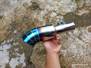 KNALPOT MOBIL SUOS NGOROK STAINLESS UJUNG BIRU