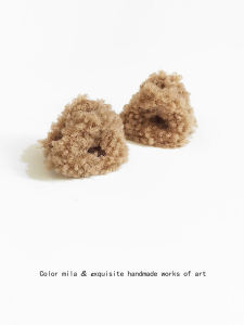 Cute Cat Ear Hair Clip Triangle Lamb Fur Princess Style Side Bangs Clamp Hair Accessories Fresh out Korean Style Fashionable