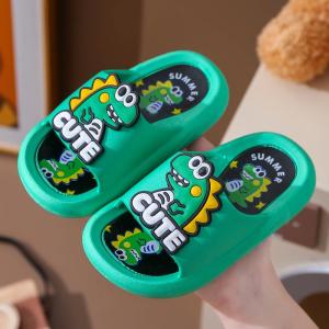 MONLEYTA | Antibacterial Non-Slip Boys Slippers Cute Cartoon Design Home Shoes Breathable Summer Indoor Slippers For Middle And Large Children