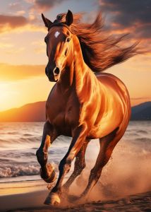 Modern Wildlife Grassland Running Horse Photography Posters Prints Canvas Painting Wall Art Picture Living Room Home Decor
