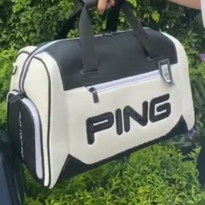 Túi đựng quần áo và giày golf thương hiệu PING - Chất liệu da cao cấp