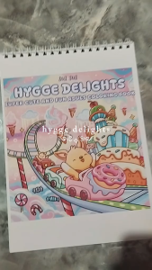 Hygge Delights Super Cute Coloring Book Buku Mewarnai Untuk Anak Remaja Dewasa Murah Kertas Sangat Tebal Ukuran A5