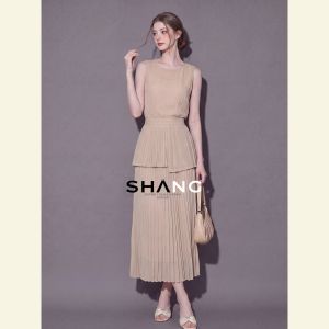 SHANGSHA | Elegant High-Class Sleeveless Dress