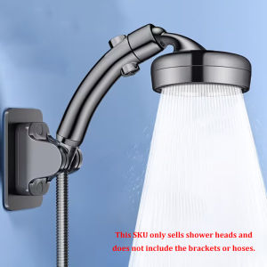 High Pressure Shower Head with Rotating Elbow 2-in-1 Handheld & Rain Showerhead Adjustable Bathroom Shower