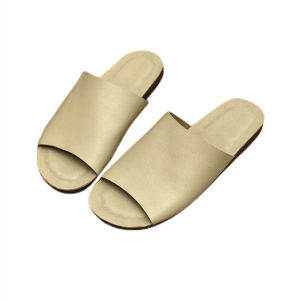 Shoes Summer New Arrival Cowhide Flat Slippers Womens Genuine Leather Outdoor One-Piece Bean Bag Simple Flat Sandals