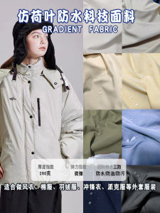 High-End down Jacket Fabric Three-Proof Outdoor Windproof Waterproof Handmade DIY Bagging Material for Clothing