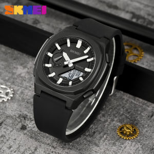 SKMEI 2091 Luxury Digital Watch for Men Sports LED Dual Display Waterproof Mens Wristwatches Date Quartz Clock Reloj Hombre 2100