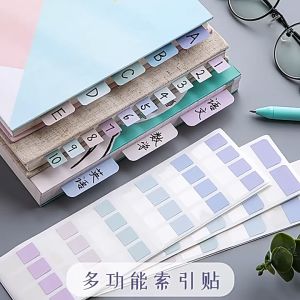 Colorful Index Classification Label Paper Sticky Notes Memo Pad Stickers Bookmark Note Tab School Office Stationery