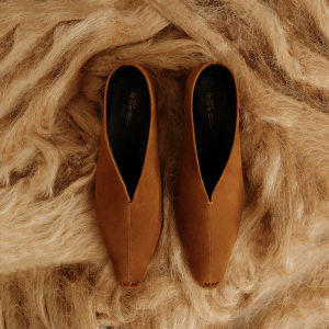 Abstract Art Design Leather Flats