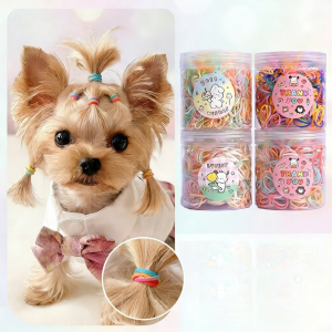 Colorful Non-Harmful High Elasticity Pet Hair Ties