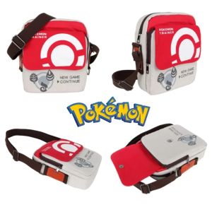 Keeppley | Pokemon Anime Messenger Bag Student Stationery Storage Canvas Handbag Couple Cos Props Cartoon Childrens Toys Birthday Gift