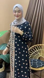 GAMIS BATIK CAP KRIWILAN LONG DRESS BUSUI FRIENDLY RAYON SUPER GAMIS PEKALONGAN