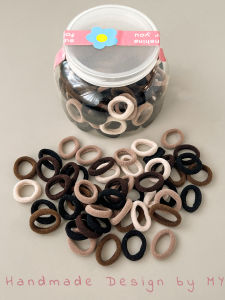 WAMEN | High Elasticity Caramel Color Hair Elastics Thumb Size Non-damaging Durable Childrens Headband