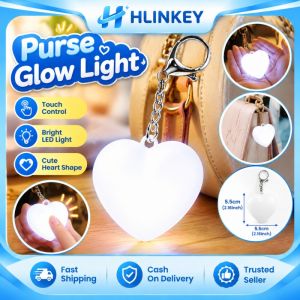Hlinkey Đèn Led cảm biến Túi Ánh Sáng có thể sạc qua USB Túi Xách Đèn cảm biến tự động đèn móc khóa Cho Ví Ba Lô Tìm Đồ Trong Bóng Tối