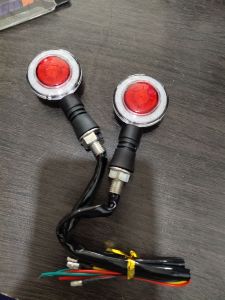Lampu Sein Plus Senja dan Rem - Lampu Sen Led Bulat 4Kabel - Lampu Sen Motor Universal - Lampu Sen Senja dan Rem harga 2biji