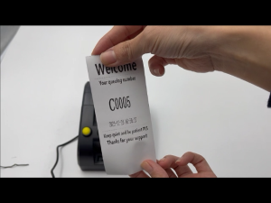 Queue Number Dispenser Printer for Ticket Prints 4 Department Numbers Plug-and-play No Need Internet