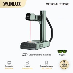 Wainlux 10W Fiber Marking Machine for Metal Professional Portable Laser Engraving Machine for Metal Gold Jewelry Silver Engraving