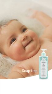 GAMARDE BEBE Organic 2-in-1 Baby Hair & Body Cleansing Gel 400ml Soap-free For Normal & Sensitive Skin (GEL LAVANT)
