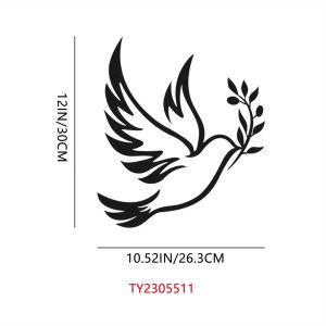CIFbuy | CIFBUY Metal Wall Art Dove Iron Craft Sculpture Functional Mural Hanging Decor For Living Room