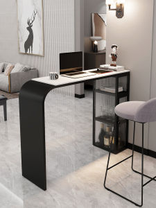 European-Style Bar Counter Household Sideboard Cabinet Integrated Living Room Sofa Edge Hallway High Bar Table Balcony Casual Small Bar