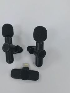K61 Wireless Lavalier Microphone Audio Video Recording Mini Mic For iPhone iPad Android Laptop Live Gaming Smartphone Microphone