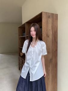 Floral Design Cloud Sleeve Summer Shirt