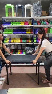 Foldable Heavy Duty Plastic Rattan Table | 75x75cm/61x100cm | Dining & Desk Use