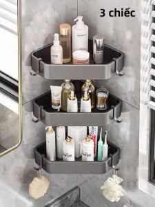 Kệ Góc Nhà Tắm 2/3 Tầng Gắn Tường Giá Để Đồ Tắm Bằng Nhôm Kệ Để Đồ Nhà Tắm