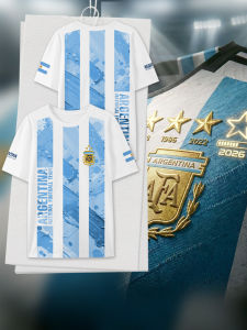 DINGSHA | Quick-Dry Icy-Silk Messi Argentina Fan T-Shirt
