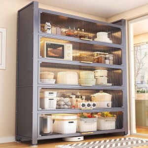 Dustproof Moisture-proof Kitchen Storage Cabinet Shelf