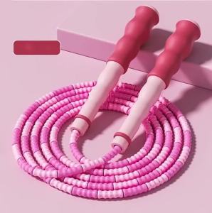 Dây Nhảy PVC Tre 2.8M Mềm Mại Hạt Bi Không Bị Rối Phân Đoạn Dành Cho Người Mới Bắt Đầu Người Lớn Và Trẻ Em Tập Thể Dục