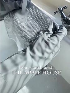 PanPan Kitchen Cleaning Cloth Reusable Steel Wire Cleaning Rag Non Stick Oil Rags for Dish Pot Clean Tools 银丝抹布