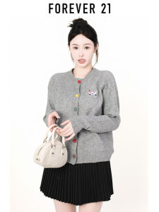 Forever21 | Fashionable Round Neck Long Sleeve Loose Knit Top